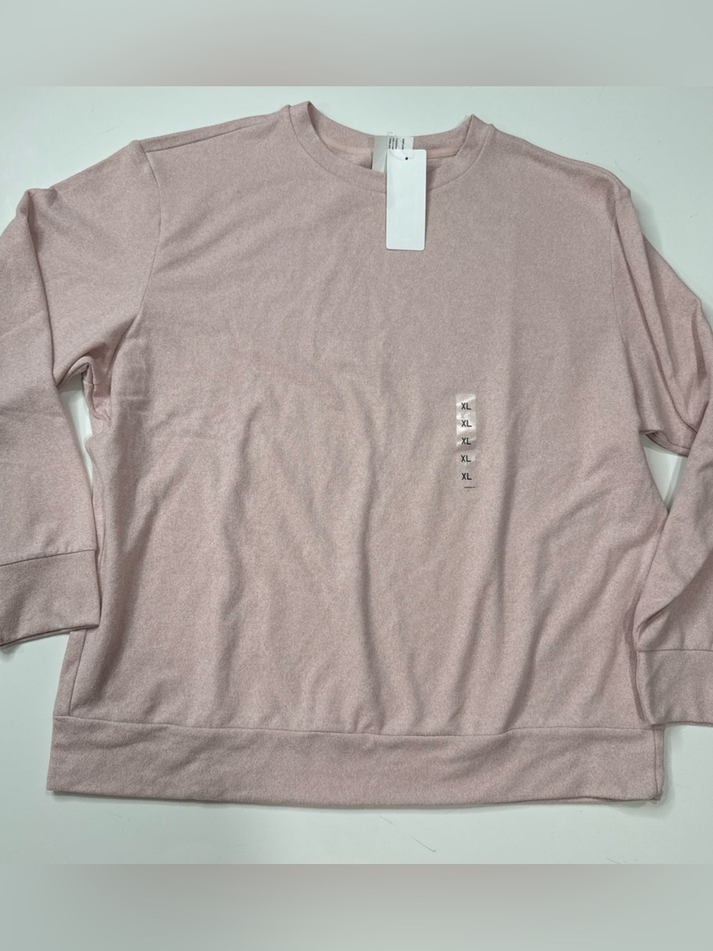 NWT Uniqlo Ladies Pink Soft Knitted Fleece Long Sleeved T-Shirt XL A040726